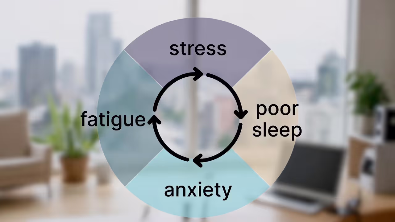 Fatigue–anxiety loop